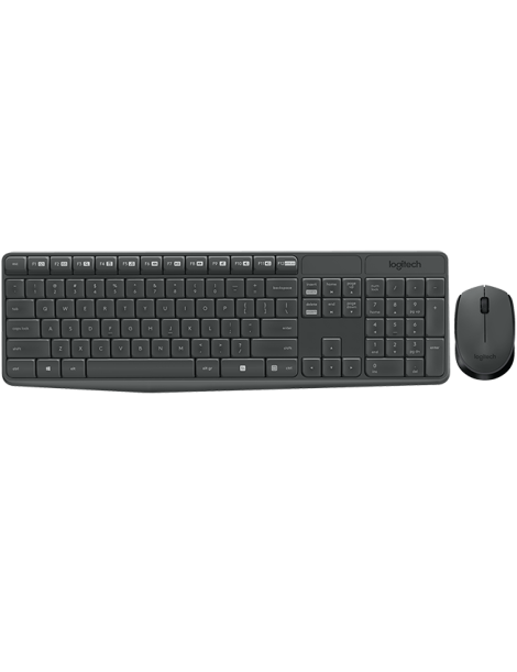 Teclado e Mouse sem fio Logitech MK235 