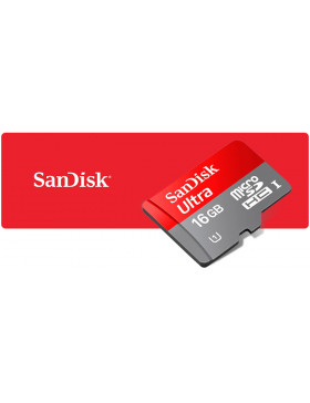 Cartão Micro Sdhc 16gb Ultra Sd Sandisk Classe 10 80mb/s