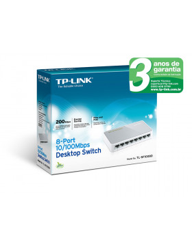 Switch de 8 Portas TP-Link 10/100Mbps